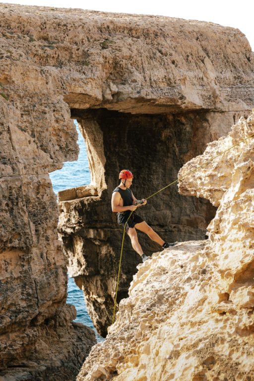 Rock climbing in Malta