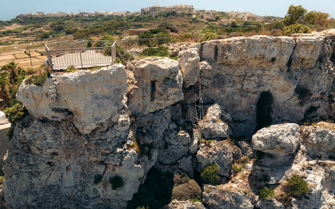 Calypso's Cave on Gozo Island, Malta