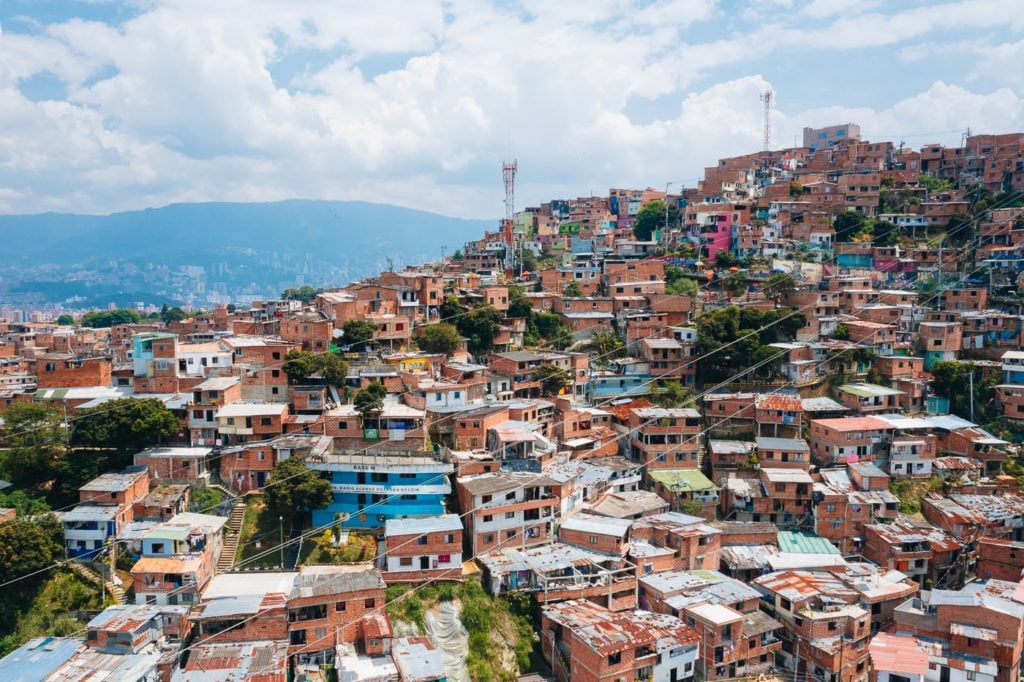 Buildings and houses at Comuna 13 District
