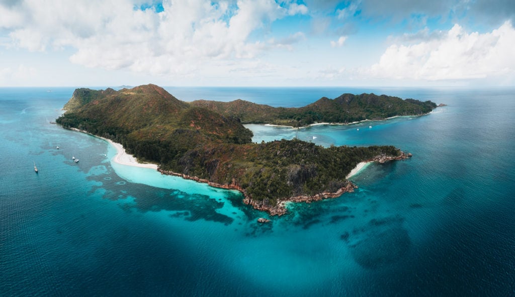 Curieuse Island Drone Photo
