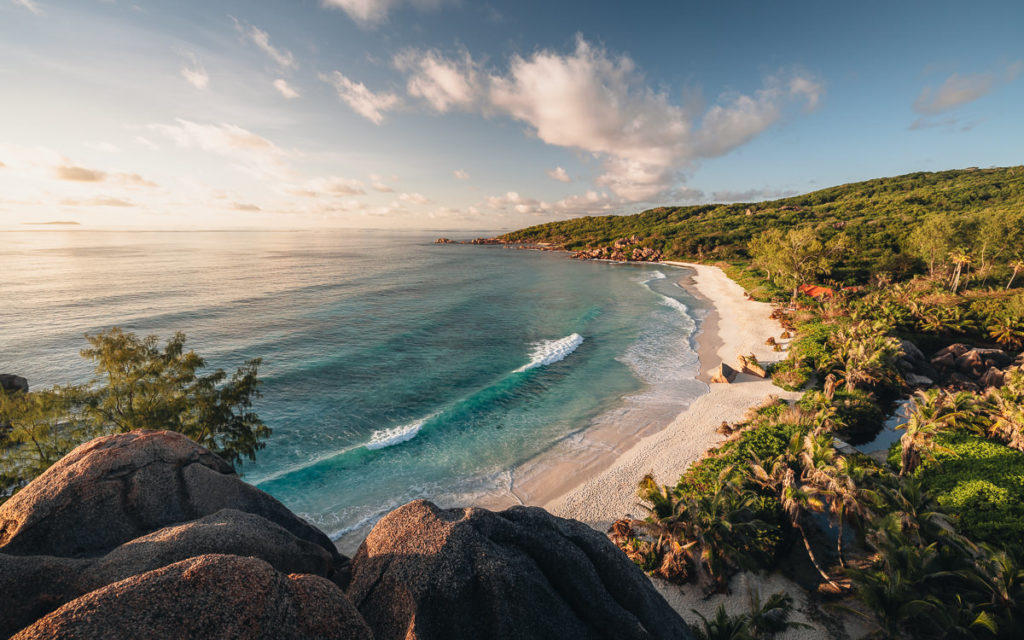 Grand Anse Sunrise, La Digue Island, Seychelles