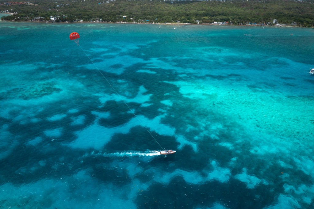 Parasailing in the Sea of Seven Colors