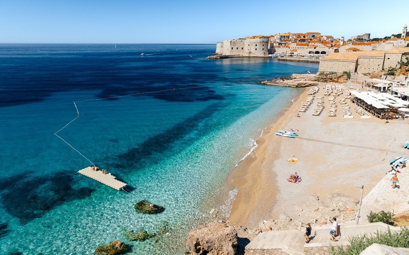 Beach hotel in Dubrovnik, Croatia